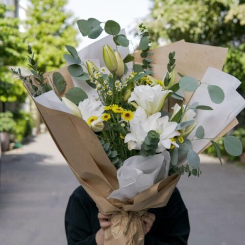 Giấy gói kraft hoa