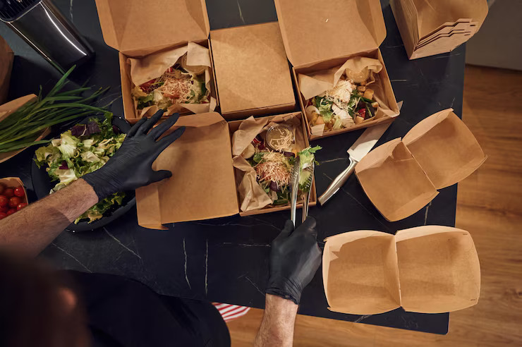 Đóng gói thực phẩm bằng hộp sạch - GREEN ECO WRAP